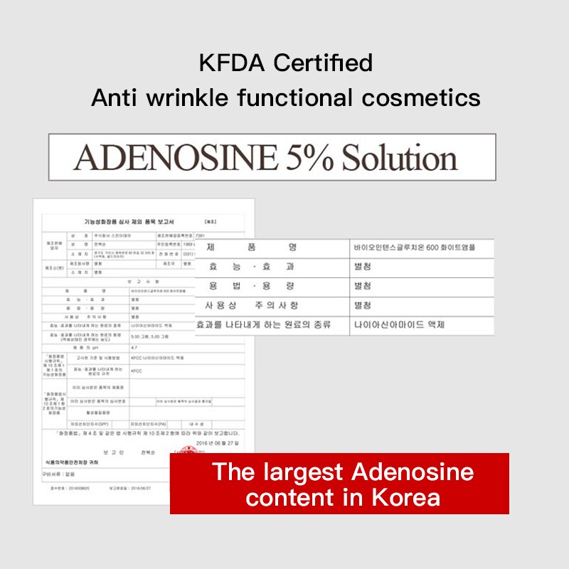 REAL Korea hydrolyzed collagen peptides for face Peptide Thread Neck Cream anti wrinkle anti aging whitening skin 5% adenosine