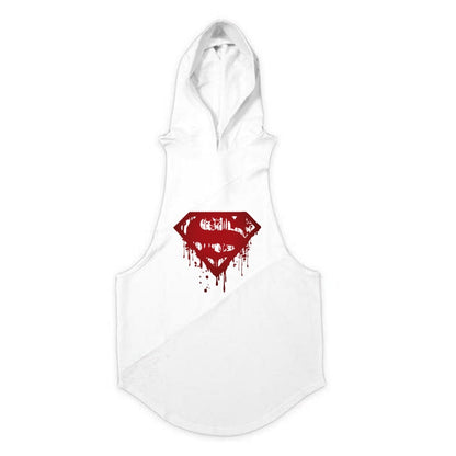 Muscle guys Brand Bodybuilding Stringer Tank Tops Hoodies Tanktops Fitness Men gym Clothing sleeveless shirts with hoodie