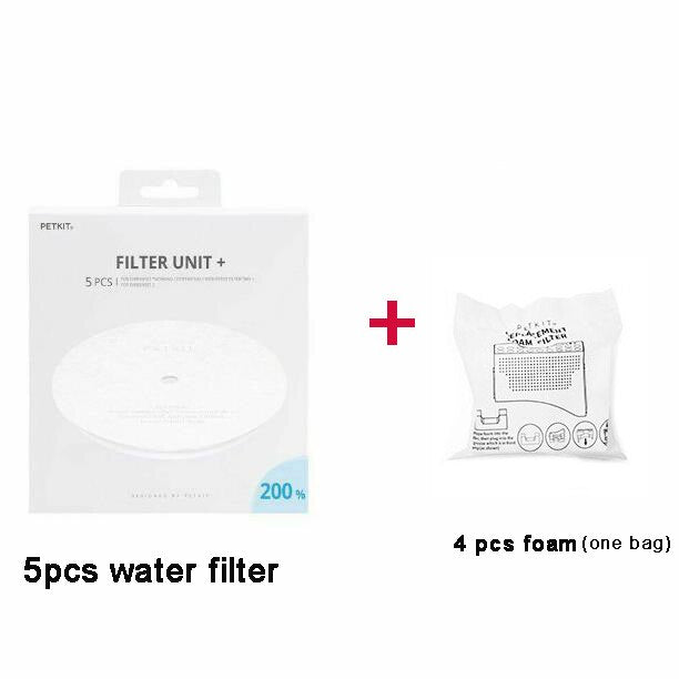 PETKIT Filter Units for EVERSWEET 2 and EVERSWEET 3 Water Fountain, Replacement Filters (5 Pcs), Cleaning Kit Pet Supplies