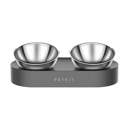New PETKIT stainless steel Double bowls FRESH Nano 15° adjustable pet Cat Food Bowl for pets feeding