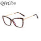 New Fashion Square Anti-blue Glasses Frame Women Brand Vintage Optical Computer Transparent Eyeglasses Female Oculos Feminino