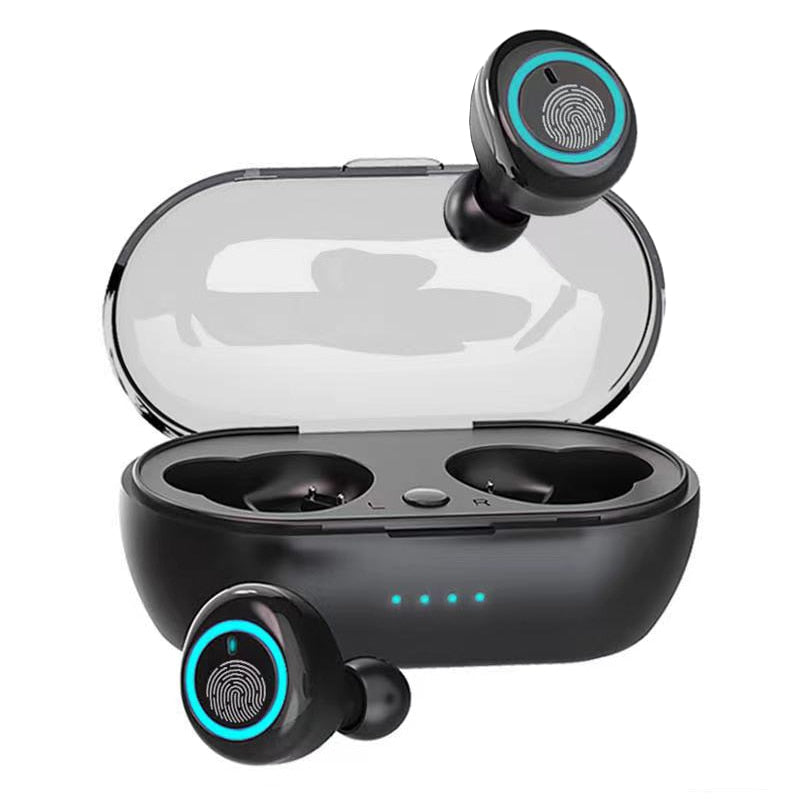Q2s TWS Bluetooth earphone 5.0 Wireless Headset IPX7 Waterproof Deep Bass Earbuds True Wireless Stereo Headphone Sport Earphones.