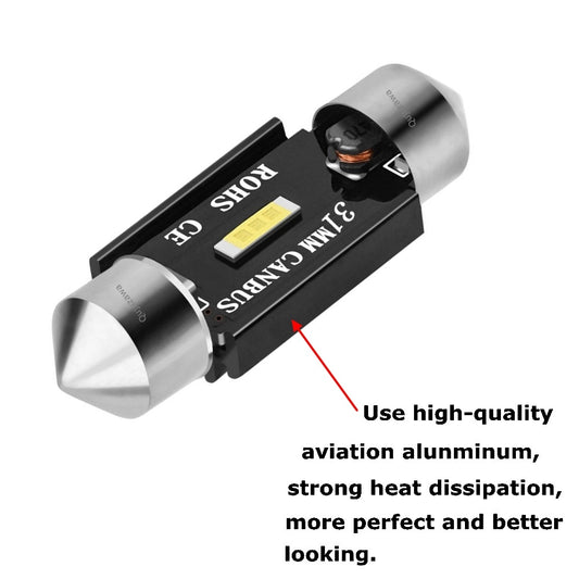 New Festoon CSP LED Bulbs 31mm 36mm 39mm 41mm  C5W C10W Super Bright Car Dome Light Canbus No Error Auto Interior Reading Lamps.
