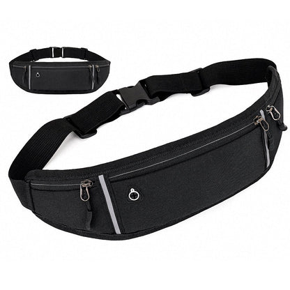 Sports Waist Bag Reflective Strip Fitness Mobile Phone Bag Pocket Waterproof Invisible Running Belt Bag Outdoor Fitness Bag