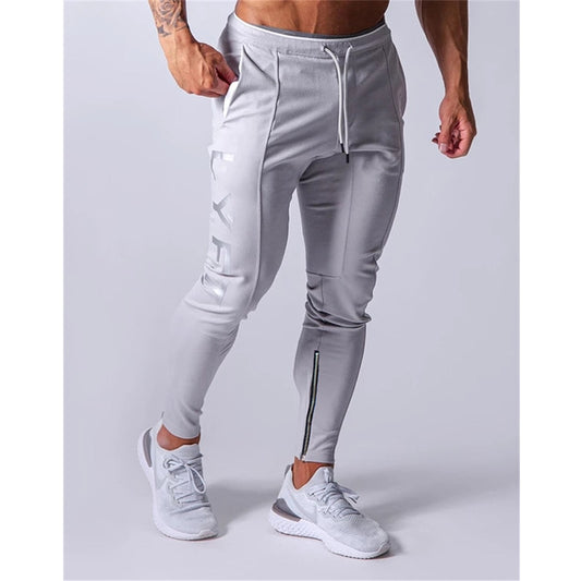 Sports pants men&#39;s jogger fitness sports trousers new fashion printed muscle men&#39;s fitness training pants