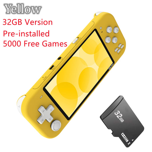 Newest 4.3 inch Handheld Portable Game Console with IPS screen 32GB 8GB 2500 free games for super nintendo dendy nes games child.