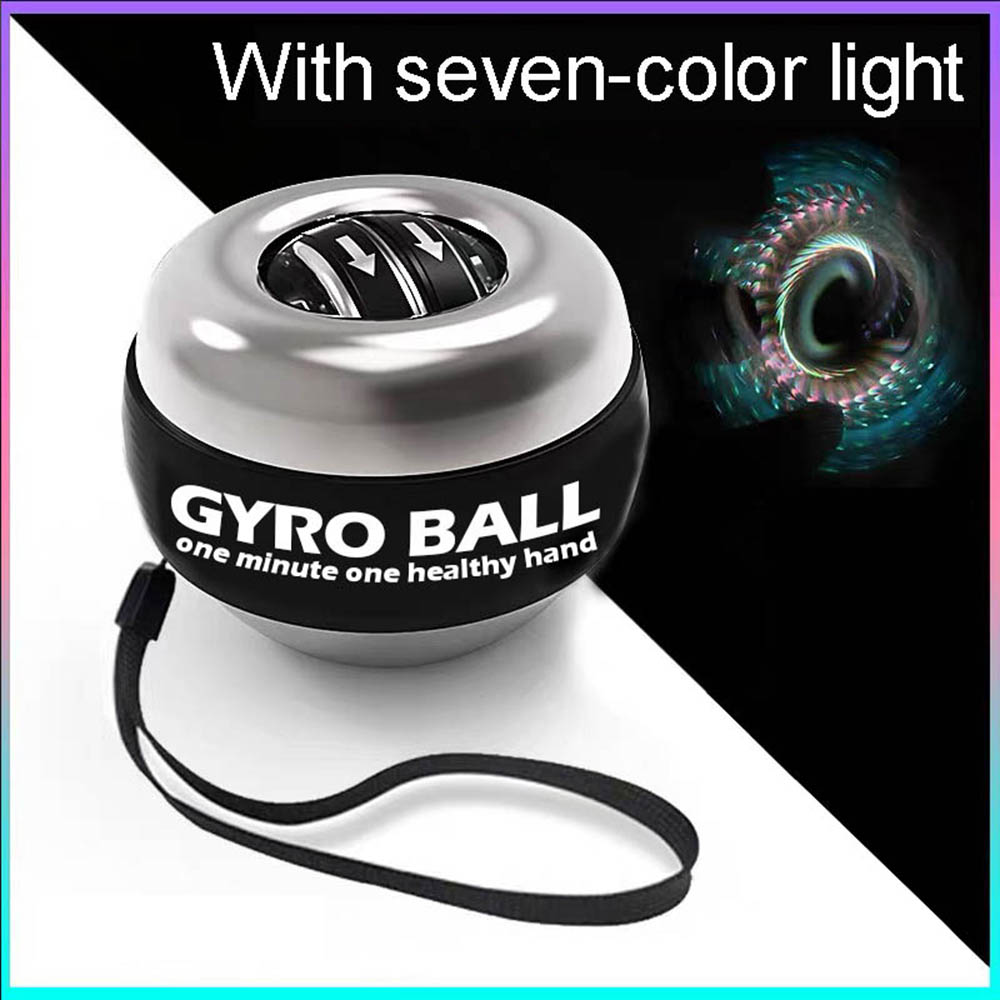 LED Gyroscopic Powerball Autostart Range Gyro Power Wrist Ball Arm Hand Muscle Force Trainer Fitness Equipment