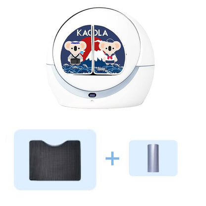 Self-Cleaning Cat Litter Box Cats Sandbox Smart Toilet Rotary Training Detachable Bedpan Cat Sand Mat For Multiple Cats