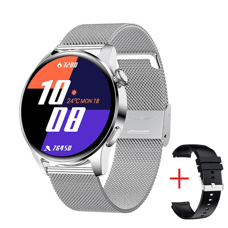 LIGE New Bluetooth Call Smart Watch Men Full Touch Sport Fitness Watches Waterproof Heart Rate Steel Band Smartwatch Android iOS.