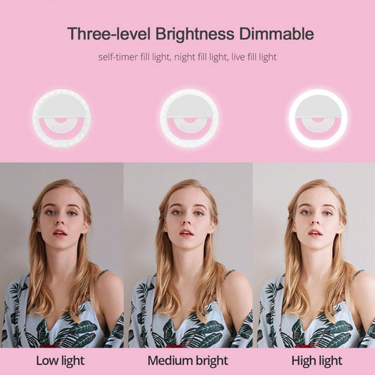 Led Selfie Ring Light Novelty Makeup Lightings Led Selfie Lamp Mobile Phones Photo Night Light Led Mirror Neon Sign Selfie Ring.