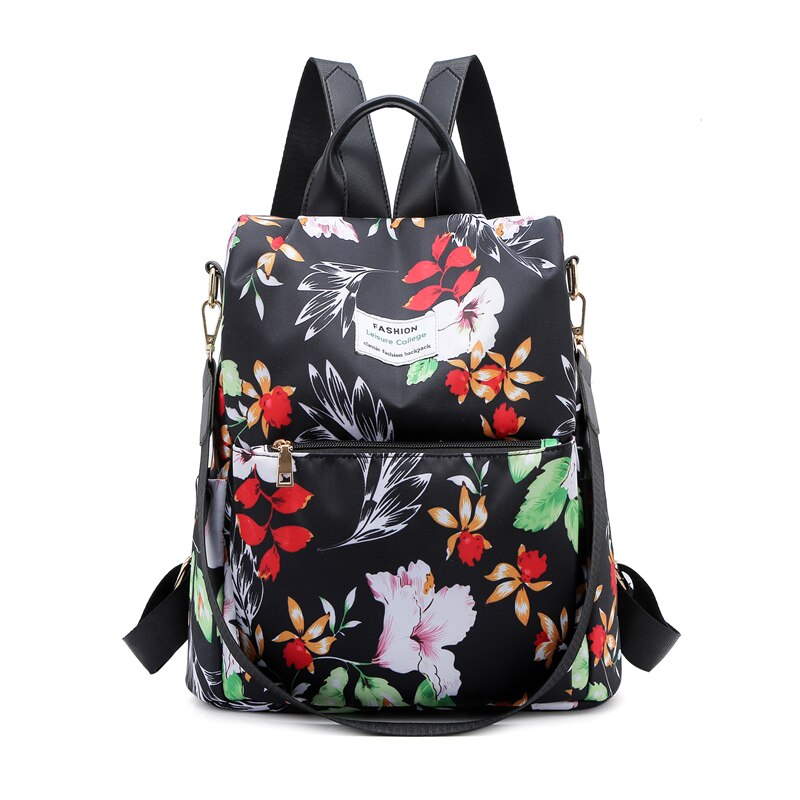 Fashion Anti-theft Backpack Women Oxford Shoulder Bag Large Capacity Female Travel Backpack Light School Bag for Teenage Girls