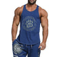 Men&#39;s fashion Sleeveless Fitness Bodybuilding Muscle Undershirt Gym Running Exercise Sport Tank Top Men Vest