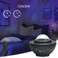 LED Galaxy Projector Night Light Star Starry Night Lamp Ocean Wave Projector With Music Bluetooth Speaker Remote Control Lamp