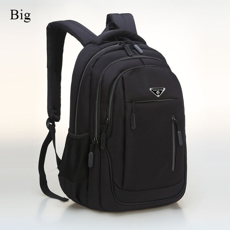 Big Capacity Men Backpack Laptop 15.6 Oxford Gray Solid High School Bags Teen College Student Back Pack Multifunctional Bagpack.