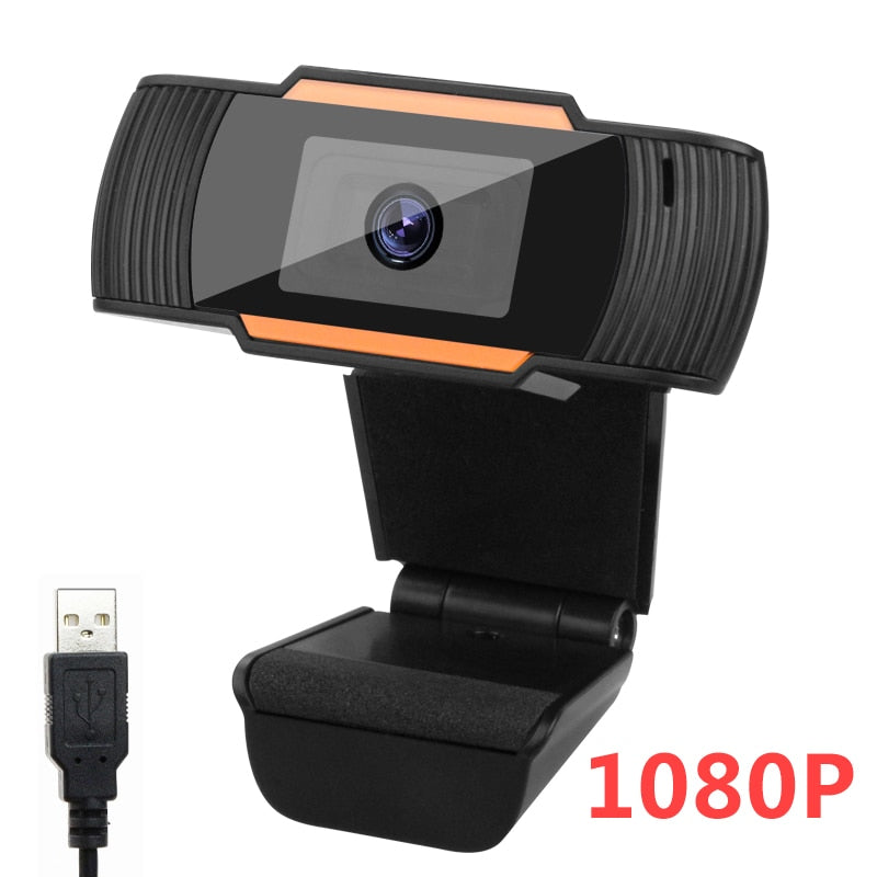 Webcam 1080P Full HD Web Camera Mini Computer PC Laptop Web Cam With Microphone Free Drive USB Web Cam For Live Broadcast Video.