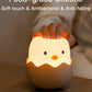 Led Children Night Light For Kids Soft Silicone USB Rechargeable Bedroom Decor Gift Animal Chick Touch Night Lamp MOONSHADOW.