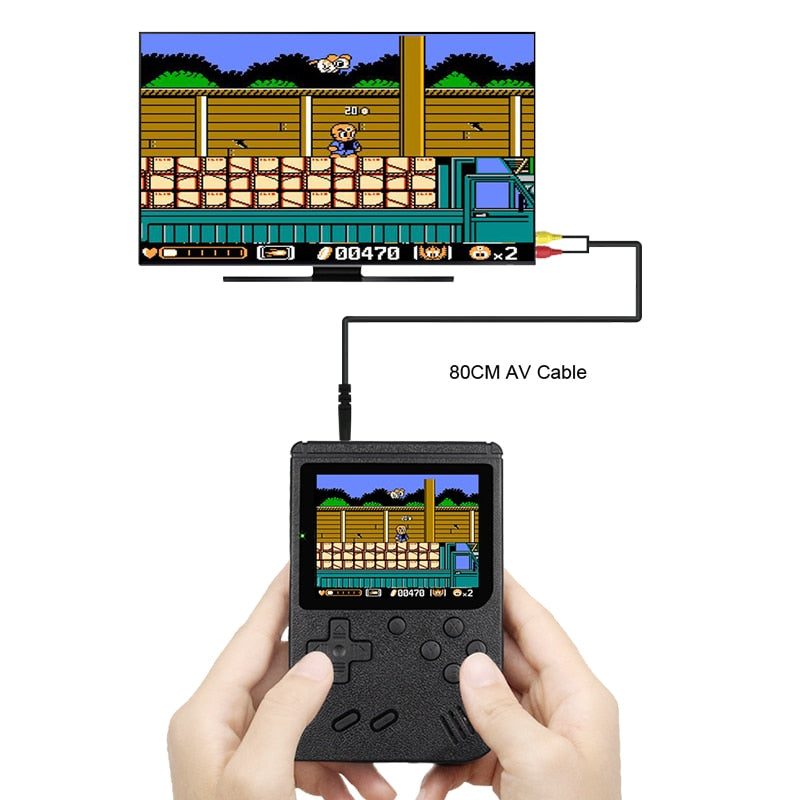 800 IN 1 Retro Video Game Console Handheld Game Player Portable Pocket TV Game Console AV Out Mini Handheld Player for Kids Gift.