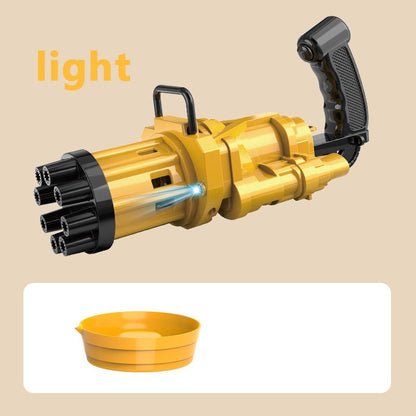 Kids Automatic Gatling Bubble Gun Toys Summer Soap Water Bubble Machine 2-in-1 Electric Bubble Machine For Children Gift Toys.