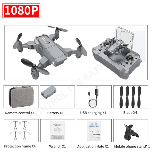 New mini KY905 drone 4K HD camera, GPS WIFI FPV vision foldable rc quadcopter professional drone.