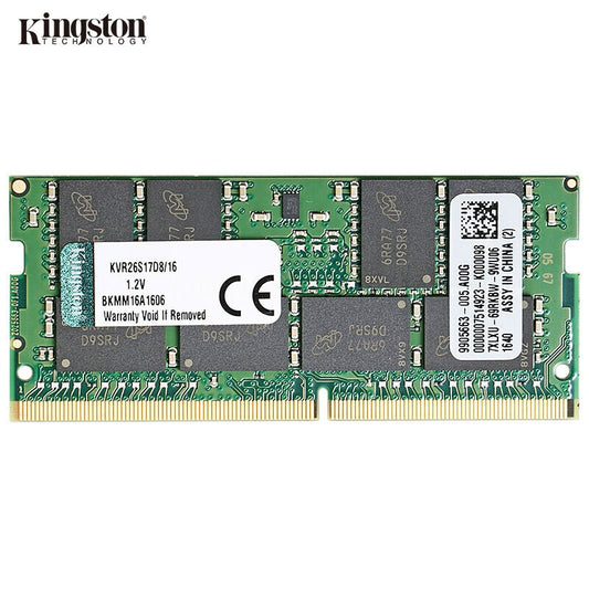 Kingston Memory RAM DDR4  4GB 8GB 16GB 32GB 2133MHz 2400MHz 2666MHz PC4-19200S 4 gb 8 gb 16 gb 32 gb 260Pin 8GB for Laptop RAM.