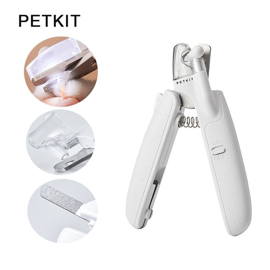 PETKIT Pet Cat Dog Safety Nail Clipper with LED Lighting Prevent Clipping The Nail Blood Vessels Grooming Cutter Trimmer