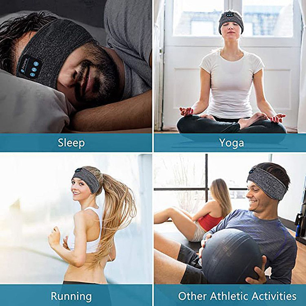 Music Headband Wireless  Headphone Headband Sports Yoga Fitness Running Stereo Earphone Sleep Headset Headscarf