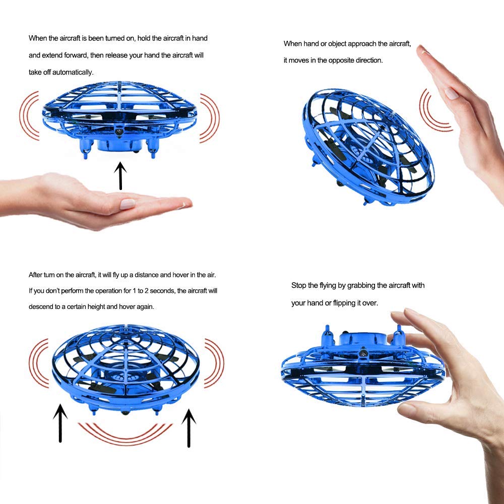 Mini Helicopter UFO RC Drone Infraed Hand Sensing Aircraft Electronic Model Quadcopter flayaball Small drohne Toys For Children.