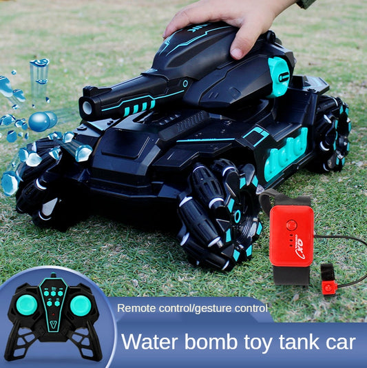 RC Car Large 4WD Tank Water Bomb Shooting Competitive Rc Toy Electric Gesture Water Bomb Tank Off-Road Car  Kids Toy Gift