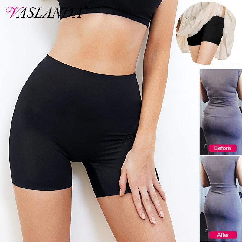 Women Safety Slip Shorts Under Skirt Seamless Anti Chafing Boxer High Waist Boyshorts Anti-emptied Panties Yo Ga Short Pants