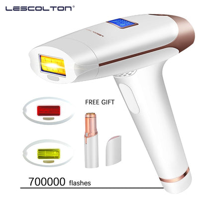 Lescolton 3in1 700000 Pulsed IPL Laser Hair Removal Device Permanent Hair Removal IPL Laser Epilator Armpit Hair Removal Machine.