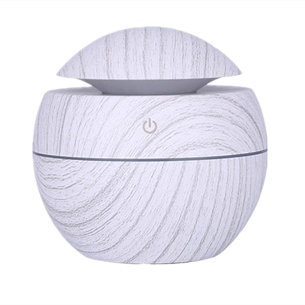 Mini Air Humidifier Ultrasonic USB Aroma Diffuser Wood Grain LED Night Light Electric Essential Oil Diffuser Aromatherapy Home.