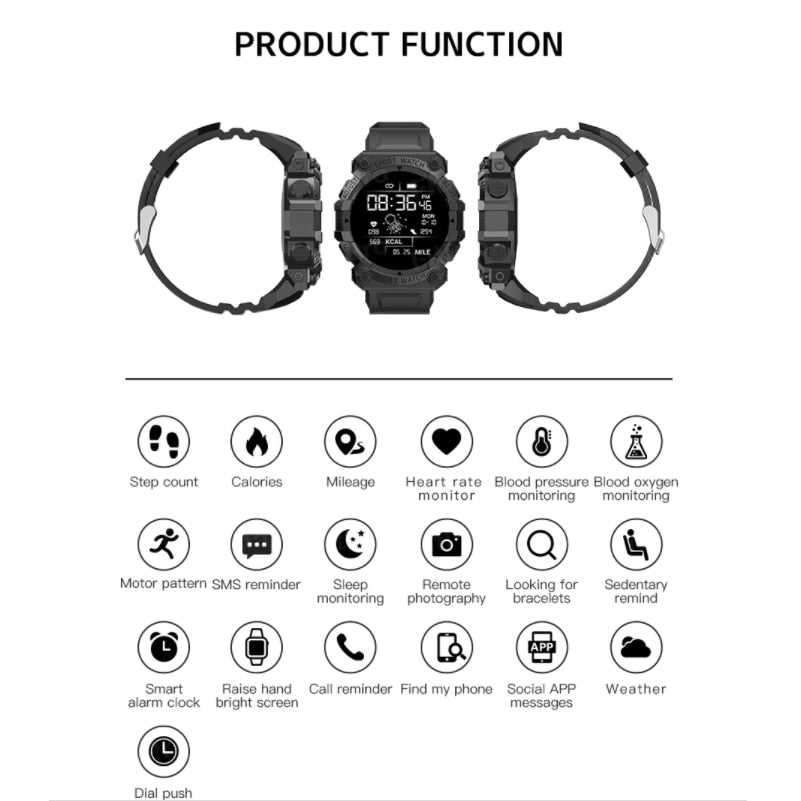 Smart Watch Men Women Touch Screen Sports Fitness Bracelets Wristwatch Waterproof Bluetooth For Android Ios FD68S Smartwatch Men