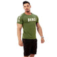 New Mens Gyms Fitness Bodybuilding Sporting T-shirt Muscle Man Casual Printed T shirts Male Workout Breathable elastic Tees Tops