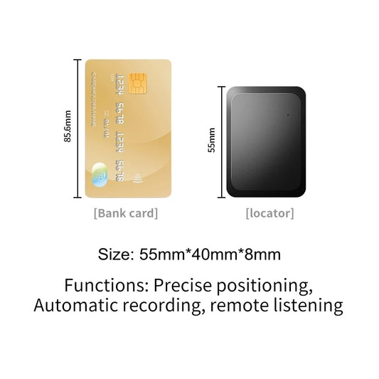 Ultra-Thin 8mm Hidden Locator Mini Car GPS Tracker Real-Time Voice Control Recording GPS Tracker for Vehicle Motorcycle.