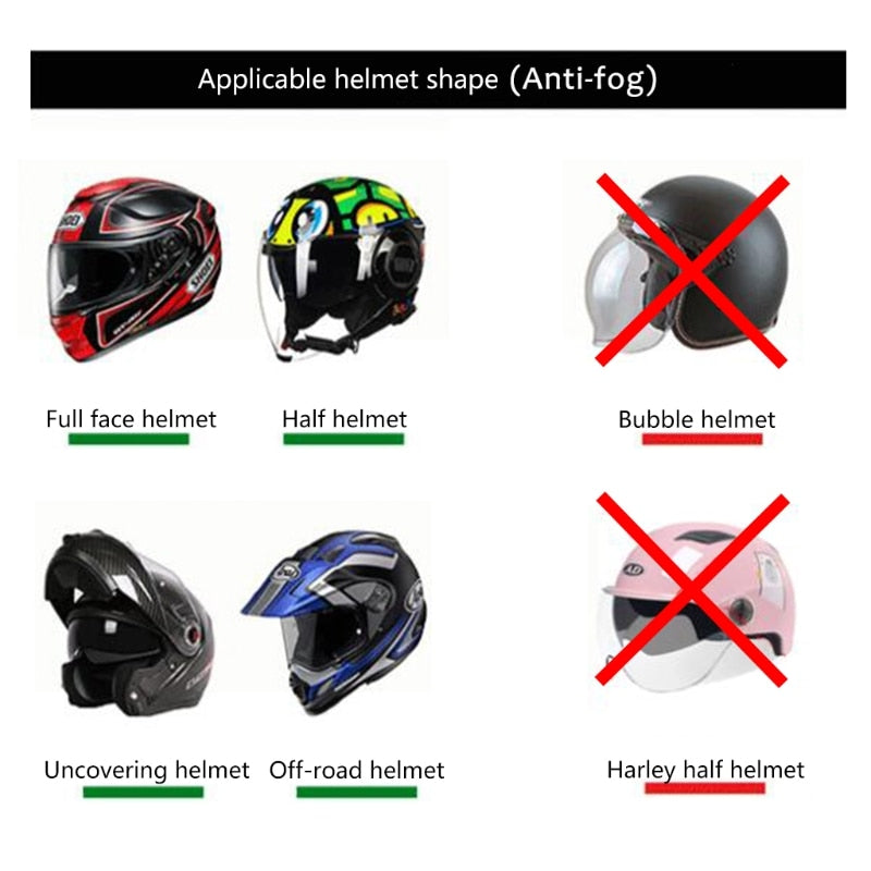 Universal Motorcycle Helmet Optional Clear Rainproof Film Anti Rain Clear Anti-Fog Patch Screen for K3 K4 AX8 LS2 HJC MT Helmets
