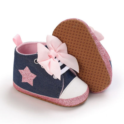 Baby First Walkers New Infant Kid Girls Shoes Lovely Anti-slip Soft Sole Newborn Sneakers Anti-Slip Prewalkers 0-18M