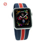 ShengOne Stripe Soft Silicone Sport Band for Apple Watch Series 5 4 40MM 44MM Striated Rubber Strap Replacement 3 2 1 38MM 42MM