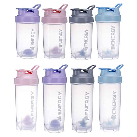 500/700ml Shaking Cup Water Bottle Drink Plastic Leak Proof Sports Bottles Protein Shaker Water Bottle Portable Cup Drinkware