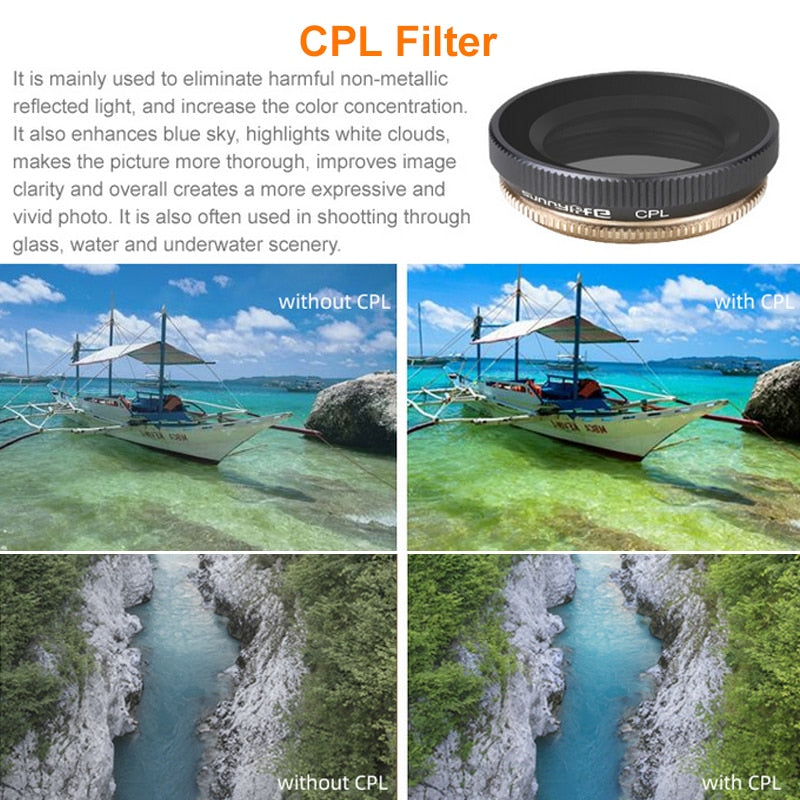 Diving Filter CPL Polar Filter for DJI OSMO Action ND 4 8 16 32 UV Protect Lens Filter For OSMO Action Camera Lens Accessories.