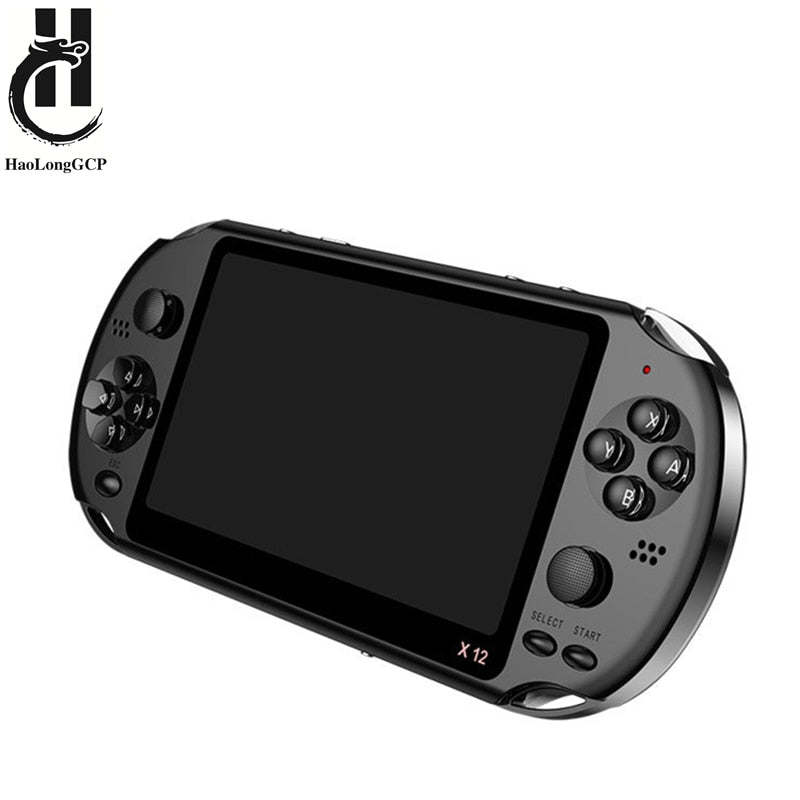 X12 Gaming 5.1 inch Handheld Portable Game Console 8GB preinstalled 2000 free games support TV Out video game machine boy player.