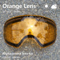 COPOZZ 201 lens Ski Goggles Lens For Anti-fog UV400 Big Spherical Ski Glasses Snow Goggles Eyewear Lenses Replacement(Lens Only).