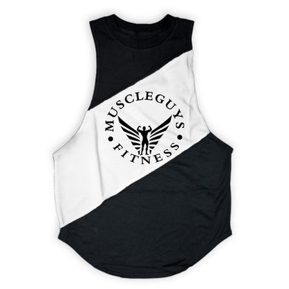 Muscle guys Brand Bodybuilding Stringer Tank Tops Hoodies Tanktops Fitness Men gym Clothing sleeveless shirts with hoodie