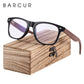 BARCUR Wood Anti Blue Ray Glasses Computer Glasses Optical Eye UV Blocking Gaming Filter Eyewear