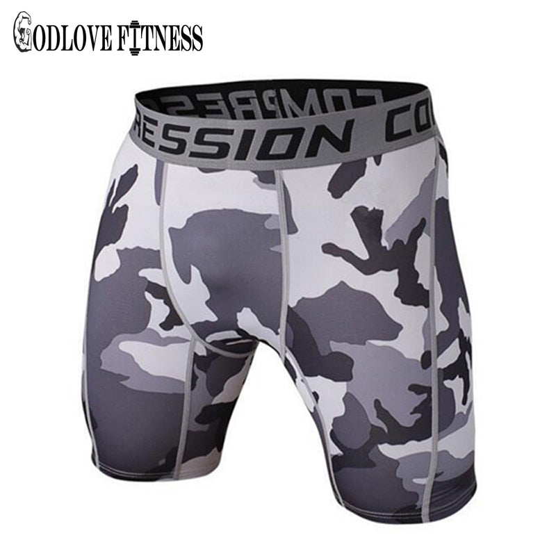 New 2019 Mens Tight Elastic Compression Shorts Fitness Brand Clothing Wicking Bermuda Short Pants Homme Men Bodybuilding Shorts