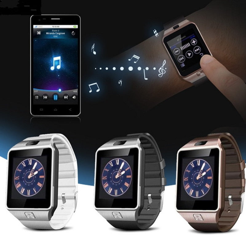 Bluetooth Smart Watch With Camera Bluetooth WristWatch SIM Card Camera DZ09 Smartwatch Men For Apple iPhone Samsung Android.