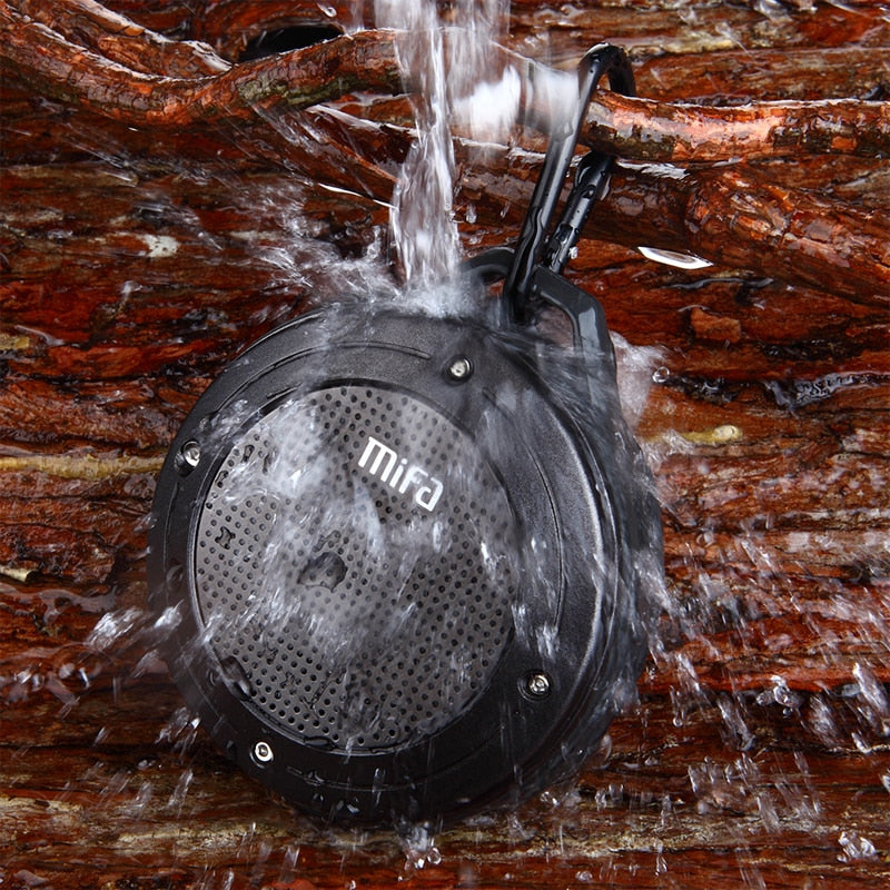 MIFA F10 Outdoor Wireless Bluetooth Stereo Portable Speaker Built-in mic Shock Resistance IPX6 Waterproof Speaker with Bass.