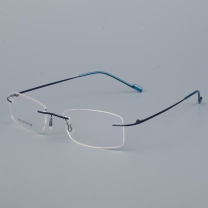 BCLEAR Titanium Alloy Rimless Glasses Frame Men Ultralight Prescription Myopia Optical Eyeglasses Male Frameless Eyewear 6 color
