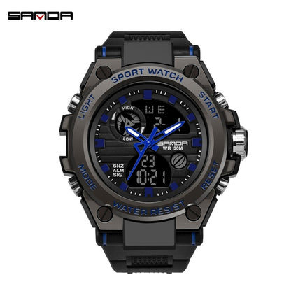 SANDA Brand G Style Men Digital Watch Shock Military Sports Watches Fashion Waterproof Electronic Wristwatch Mens 2020 Relogios.