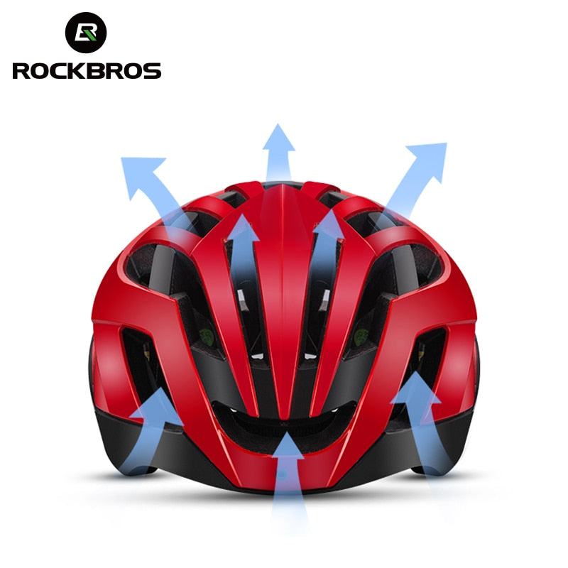 ROCKBROS Cycling Helmet EPS Reflective Bike Helmet 3 in 1 MTB Road Bicycle Men&#39;s Safety Light Helmet Integrally-Molded Pneumatic
