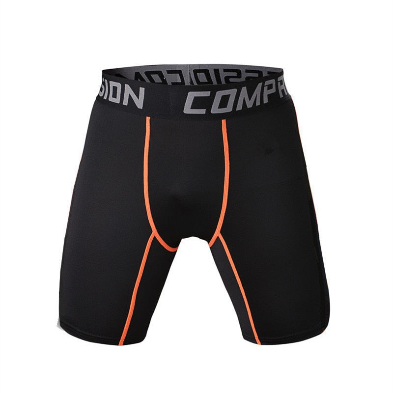 New 2019 Mens Tight Elastic Compression Shorts Fitness Brand Clothing Wicking Bermuda Short Pants Homme Men Bodybuilding Shorts